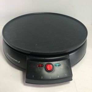 Elite Gourmet ECP-126 Crepe Maker and Griddle. Tested. Temp Gauge Finicky
